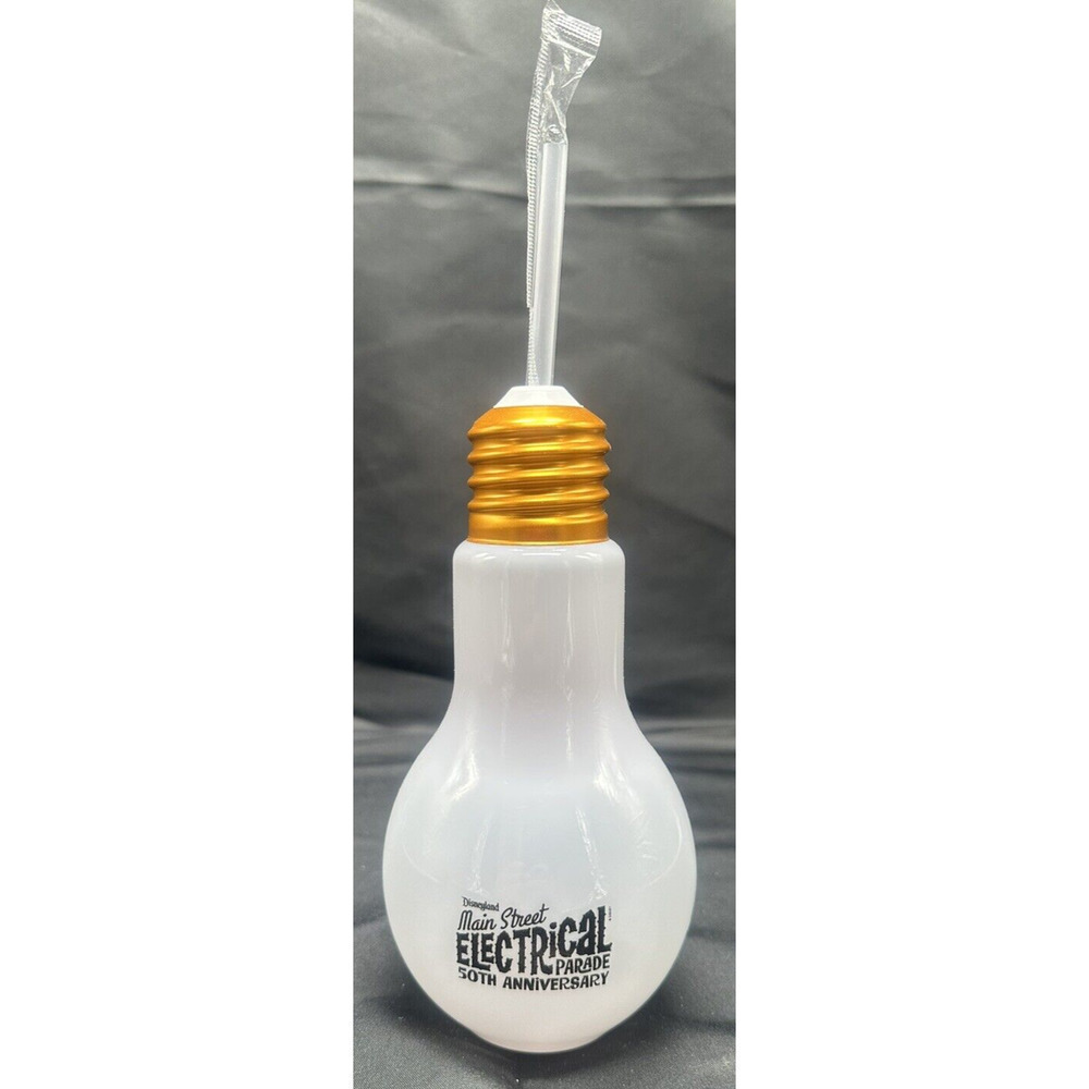 Disneyland Main Street 50TH Anniv. Electrical Parade Light Up Bulb Sipper New